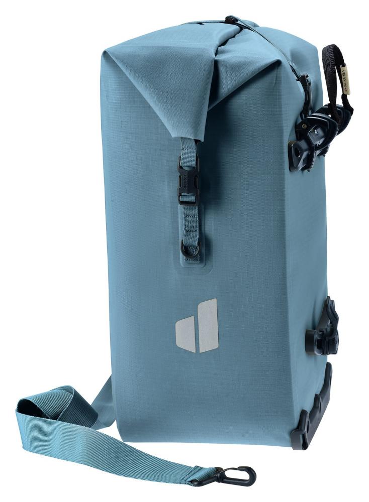 Deuter Visby 25+5 Fahrradtasche 25L Wasserdicht Grau - Gepäckträgertasche mit Schultergurt