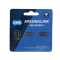 KMC Missinglink 11R DLC schwarz 2 Stück Kettenschloss für 11-fach KMC, Shimano & SRAM Fahrradketten.