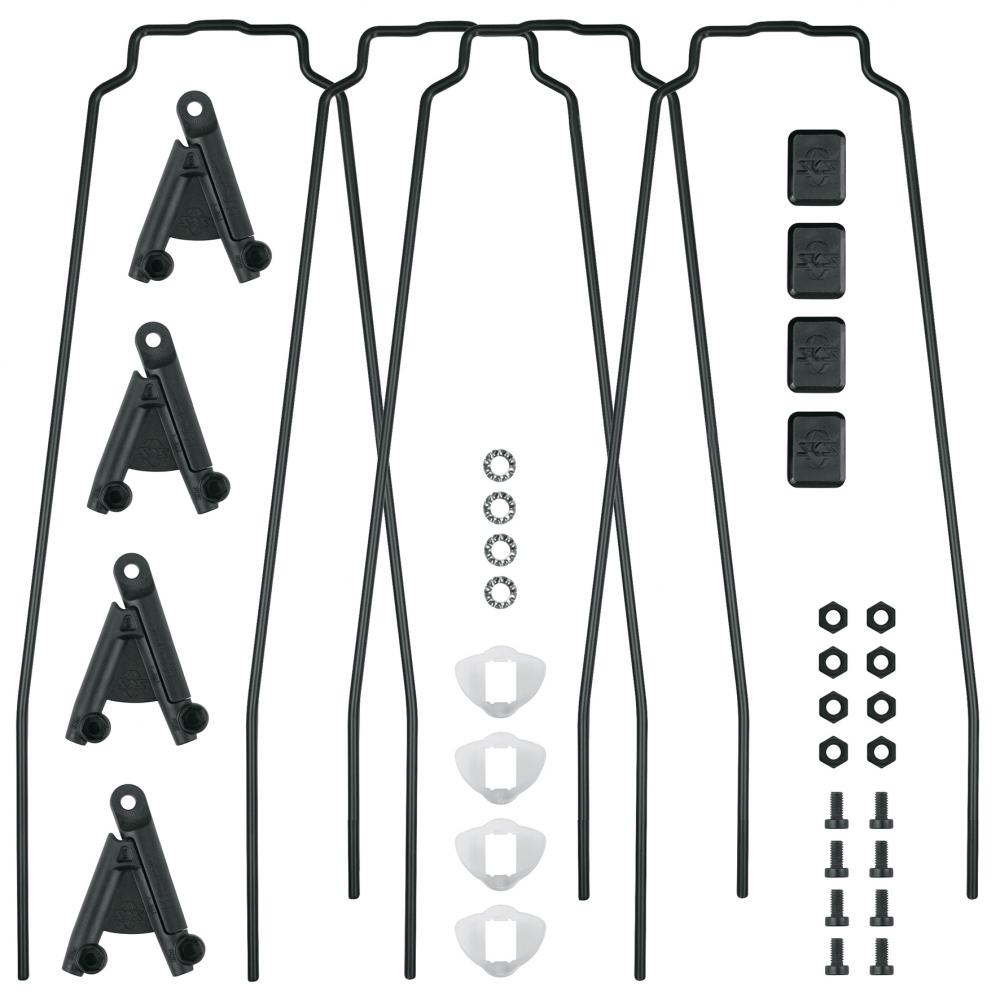 SKS Bluemels Style 56 Ersatzstreben-Set für 28\" Schutzbleche, inklusive ESC V-Adapter und Befestigungsmaterial, schwarz