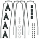 SKS Bluemels Style 56 Ersatzstreben-Set für 28\" Schutzbleche, inklusive ESC V-Adapter und Befestigungsmaterial, schwarz