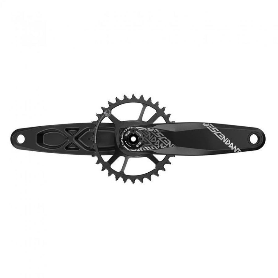 Truvativ Desc.6K Eagle DUB Kurbelgarnitur schwarz 175mm mit 32 Zähne X-Sync2 DM Kettenblatt aus Aluminium.