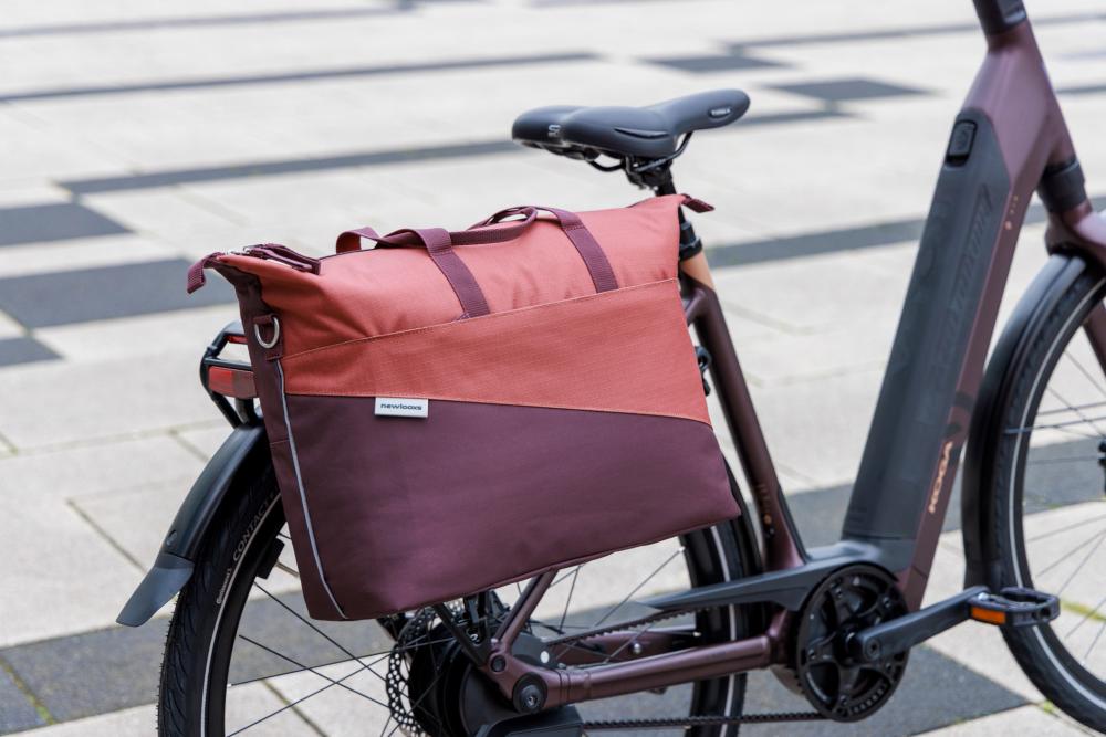 New Looxs Radtasche Osolo Tendo Burgundy/Rust 15 Zoll Burgundy - multifunktionale Fahrrad- und Laptoptasche