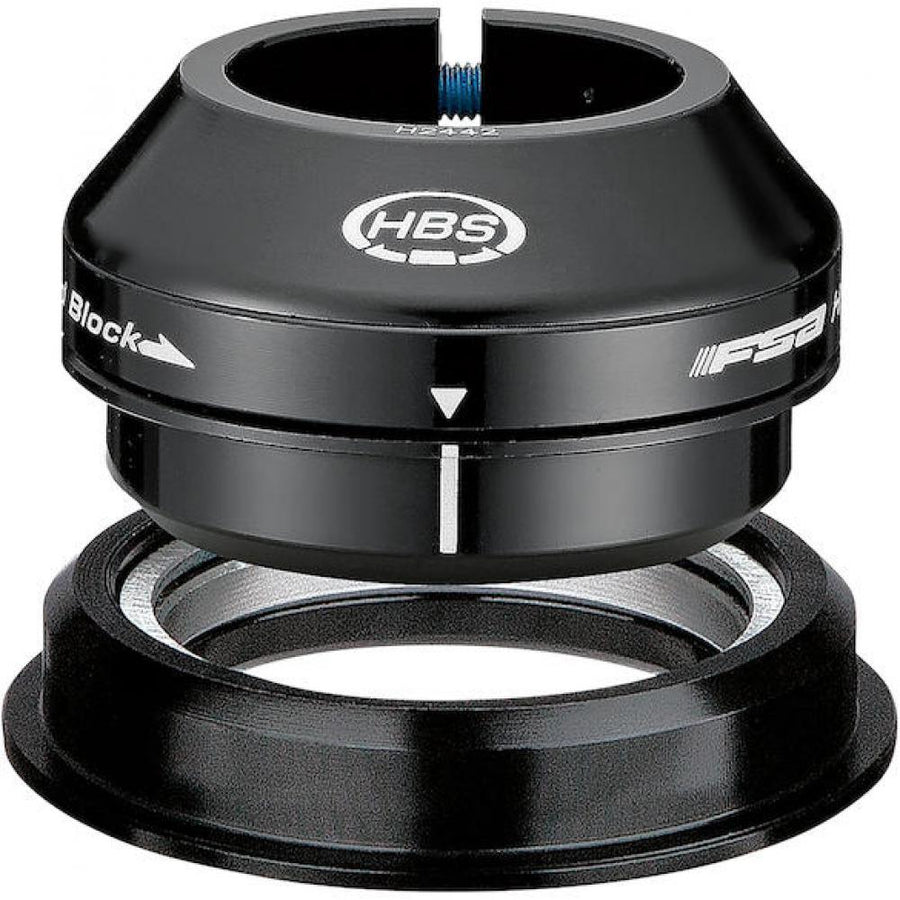 FSA Steuersatz NO.57 HBS 1 1/8 - 1.5" Schwarz - präziser Tapered-Steuersatz für moderne Rahmen