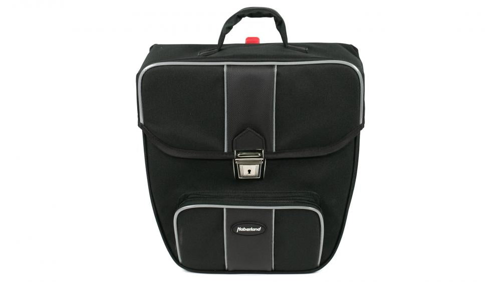 Haberland Einzeltasche 16l Safe schwarz - sichere, formstabile Gepäckträgertasche