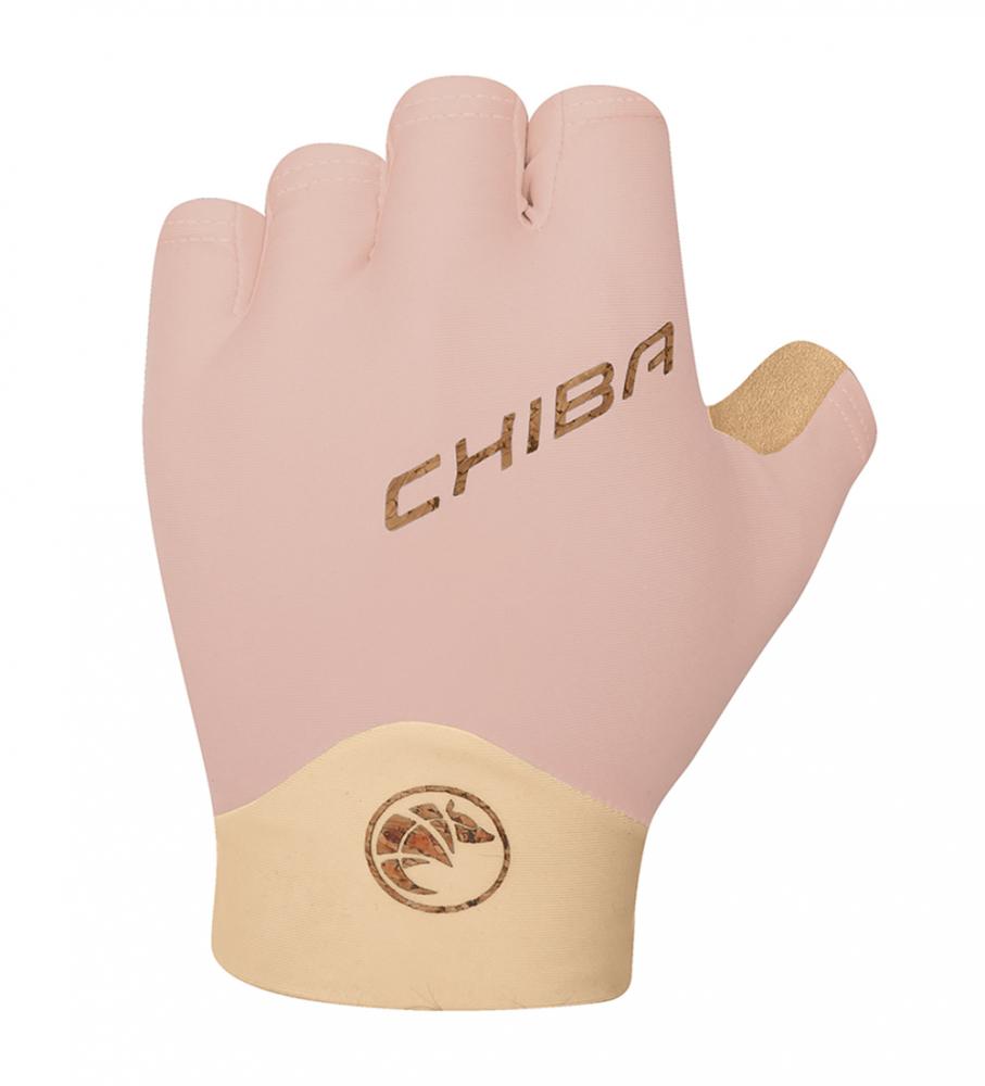 CHIBA ECO Glove Pro - Fahrradhandschuhe rosa, Größe L, atmungsaktiv, gepolstert