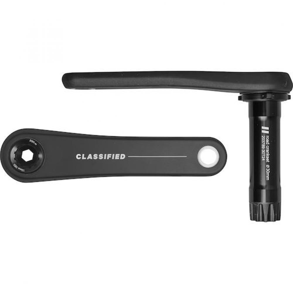Classified Kurbelgarnitur Gravel 170 mm Schwarz - steife Carbon-Kurbel für mehr Reifenfreiheit