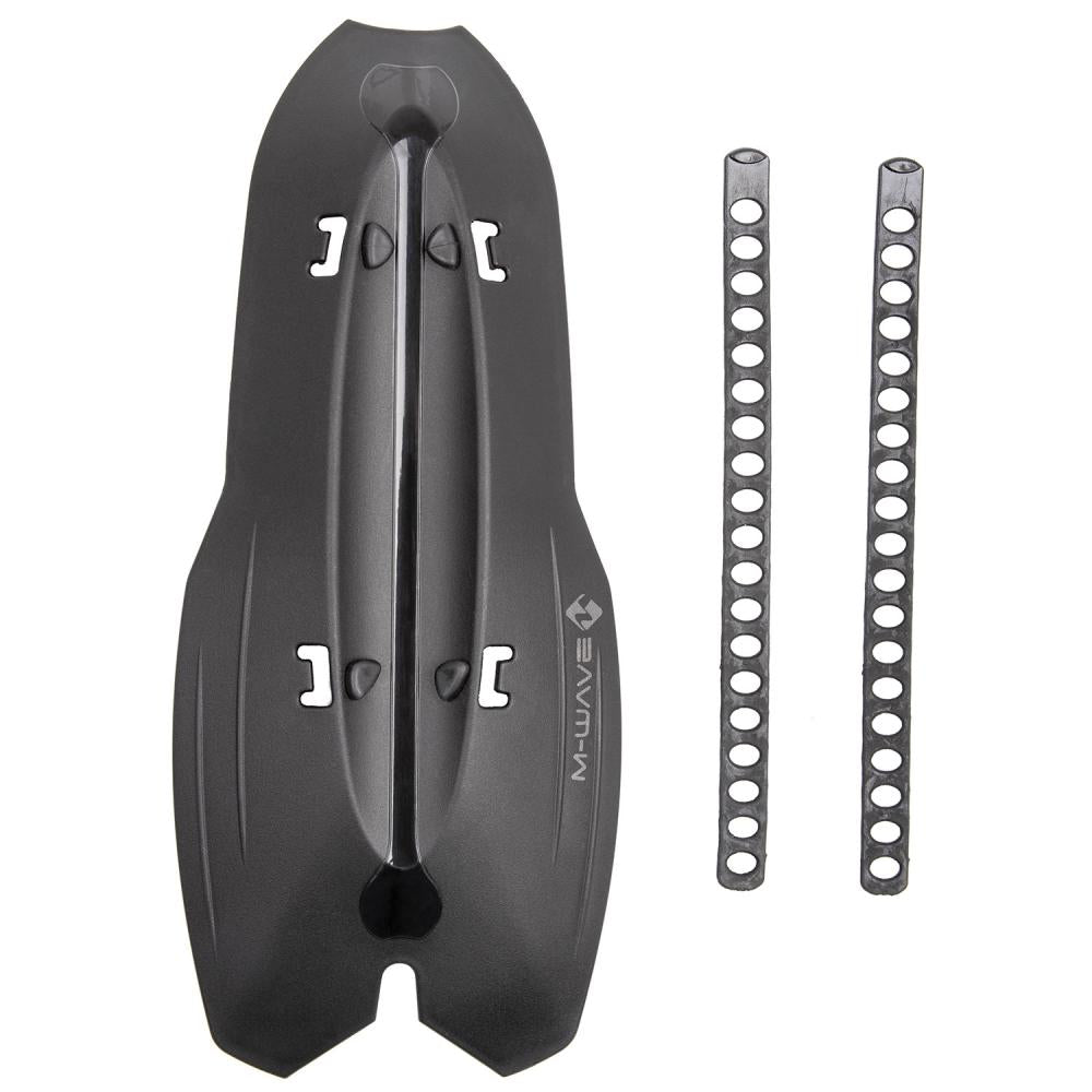 M-WAVE MUD MAX DT Schutzblech Universal Unterrohr-Spritzschutz, Kunststoff, schwarz