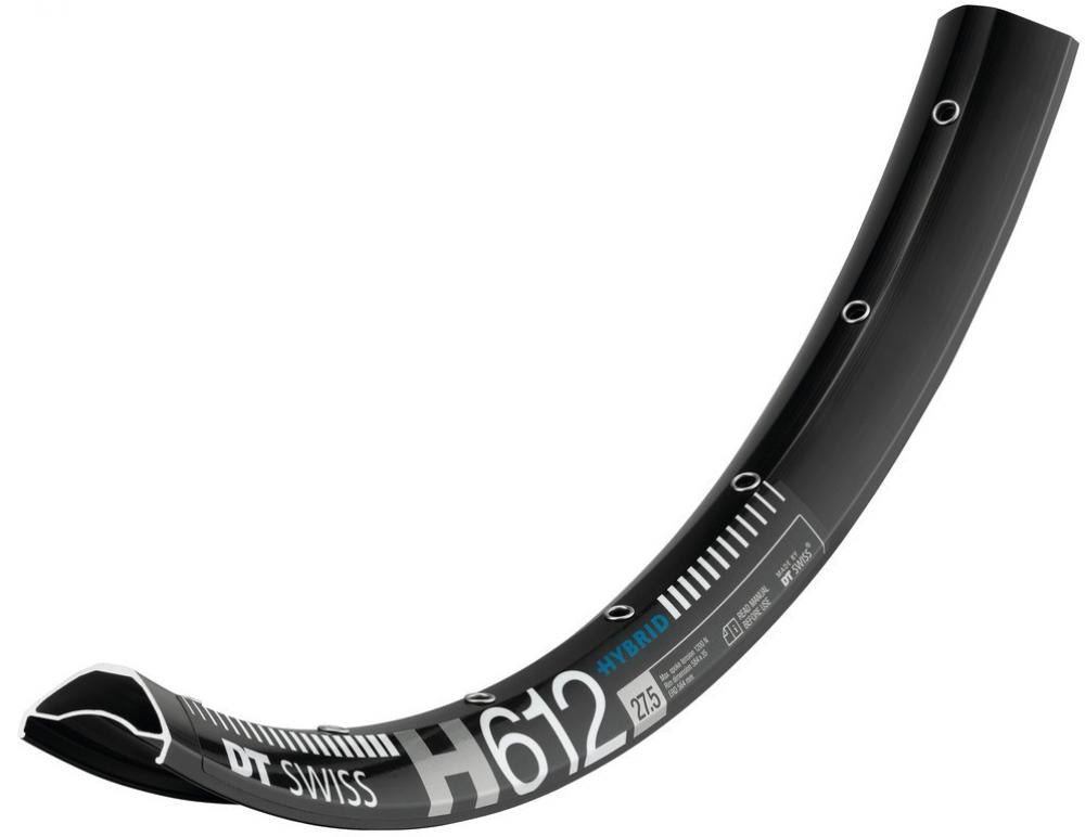 Felge Hybrid H 612 27,5" 28 Loch Schwarz - Robuste E-mtb-felge Für Plus-reifen