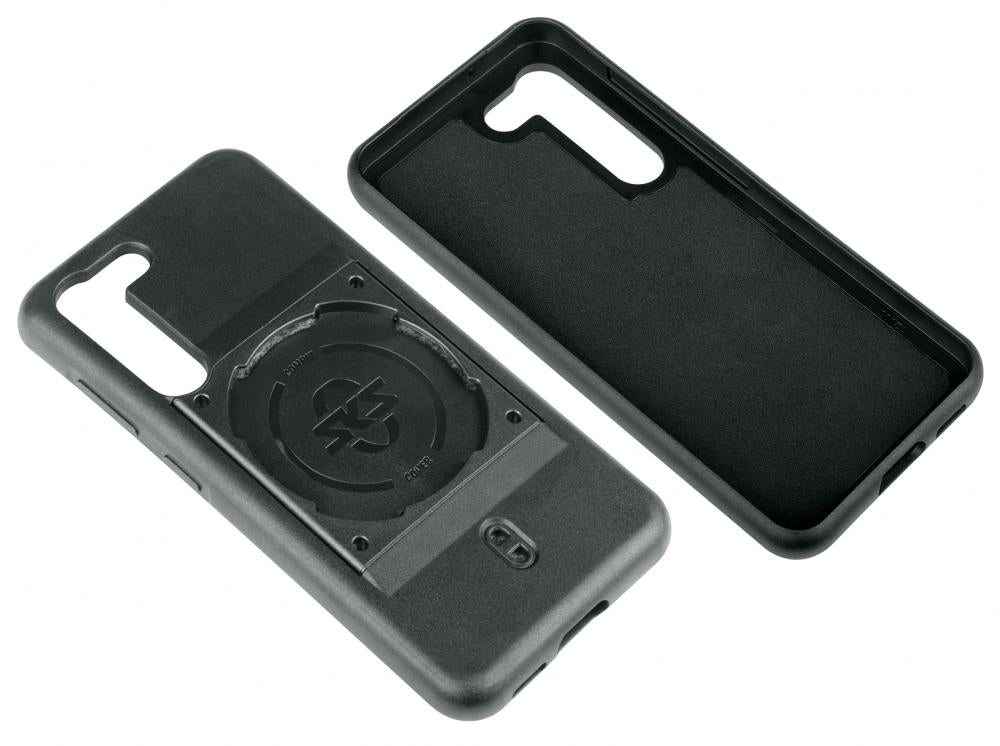 SKS COMPIT Cover für Samsung Galaxy S24: Stoßdämpfende Handyhülle mit spezieller Befestigung für COMPIT-Systeme, Wireless Charging kompatibel, inklusive Handschlaufe