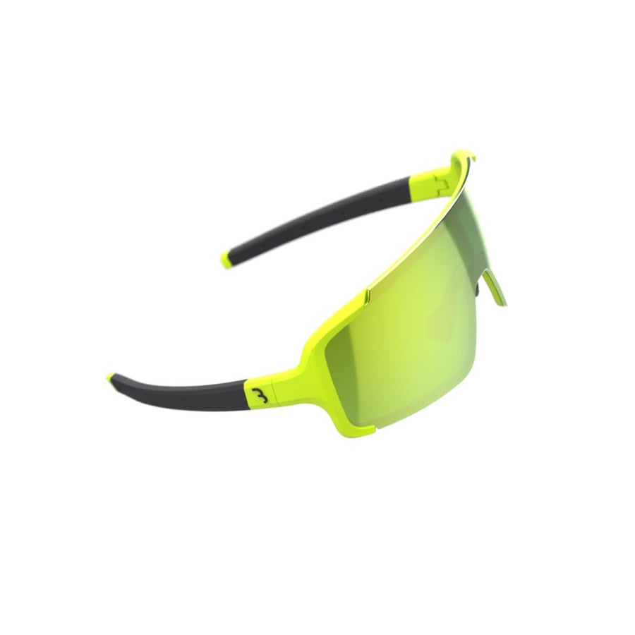 BBB Cycling BBB sportbril Chester MLC fluor Größe M matt neon gelb - sichere Sportbrille mit Vollrahmen