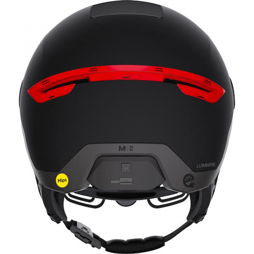 Limar Lumiere Matt Black L Schwarz - urbaner Fahrradhelm mit Licht & MIPS-Sicherheit