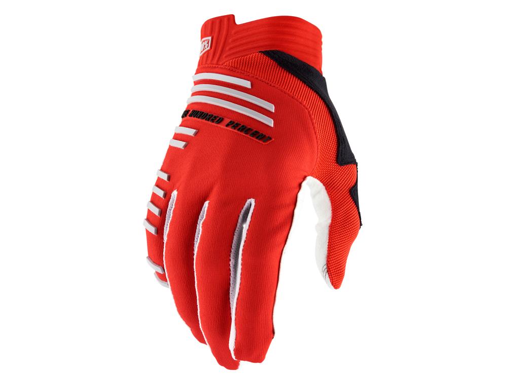 100% R-Core Gloves M Racer Red - Downhill-Handschuhe mit maximalem Grip und Schutz