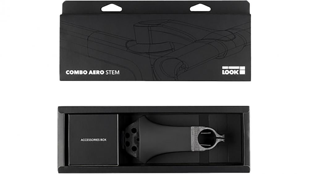 Look Combo Aero Vorbau -7° matt schwarz 140mm für 795 Blade RS Rennrad, integrierte Kabelführung
