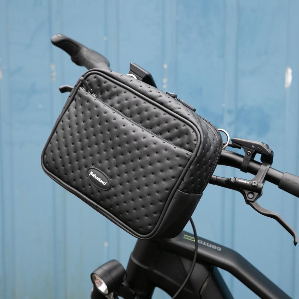 Haberland Lenkertasche Lifestyle schwarz - praktische Lenkertasche mit KLICKfix-Adapter