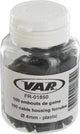 VAR 100 Stück Außenhüllenendkappe FR-01850 Ø 4 mm - sauberer Abschluss für Zugaußenhüllen