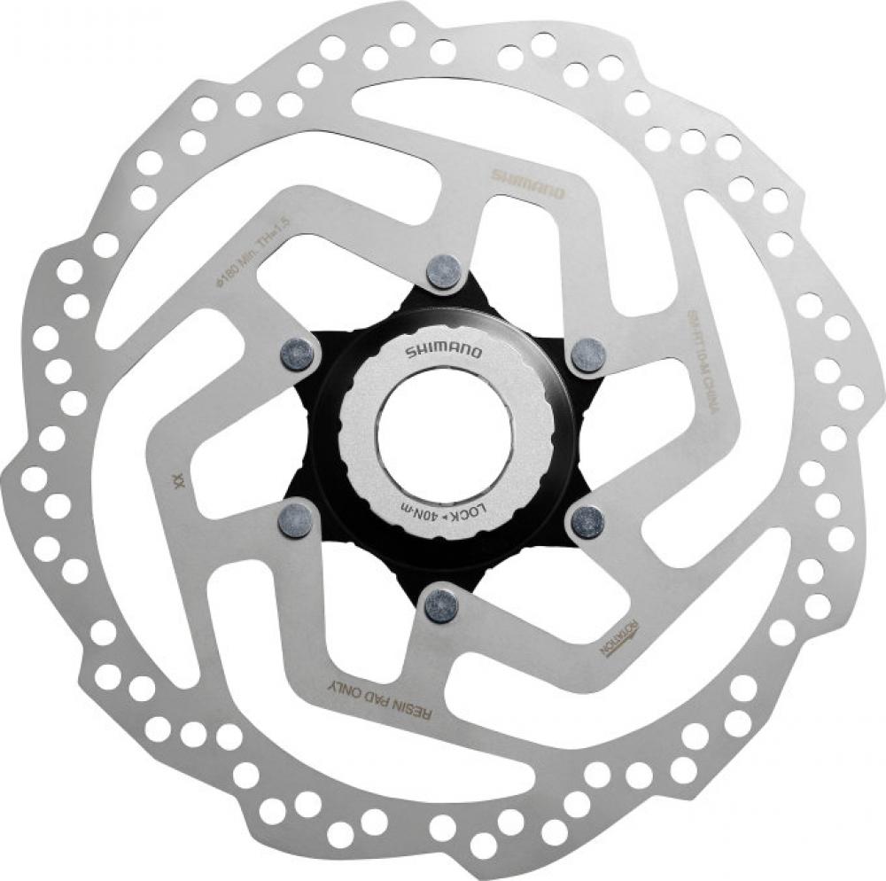 Shimano SM-RT10 Bremsscheibe 180 mm Center Lock - zuverlässige Bremsleistung für Alltag und Tour