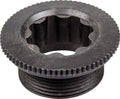 SHIMANO FC-M582 Hollowtech II Kurbelbefestigungsschraube, schwarz, mit Gewinde und Innenverzahnung.