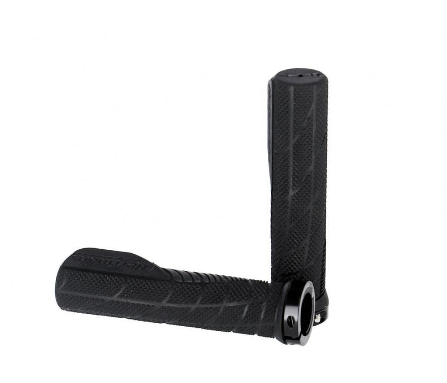 Herrmans Lenkergriffe Shark Lock Fin 130mm, Ø 22mm, schwarz, Paar