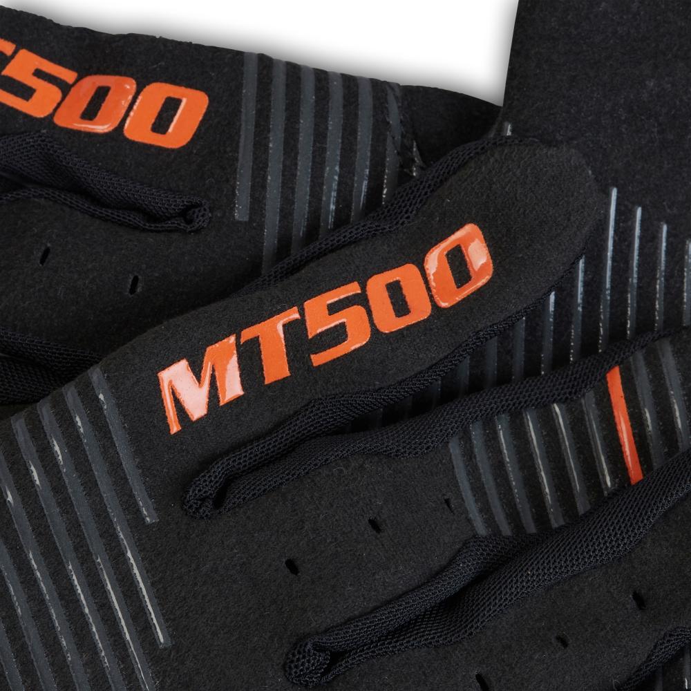 Endura MT500 D3O Handschuh II, Schwarz, Größe L - leichter Langfinger-Handschuh mit D3O-Knöchelschutz & Silikon-Grip