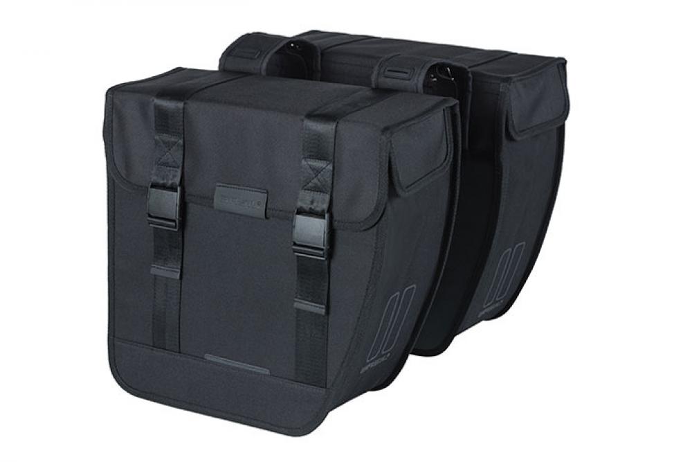Basil Doppelpacktasche Doppeltasche Tour XL schwarz 35x15x43 cm 35l - Dreifachtasche