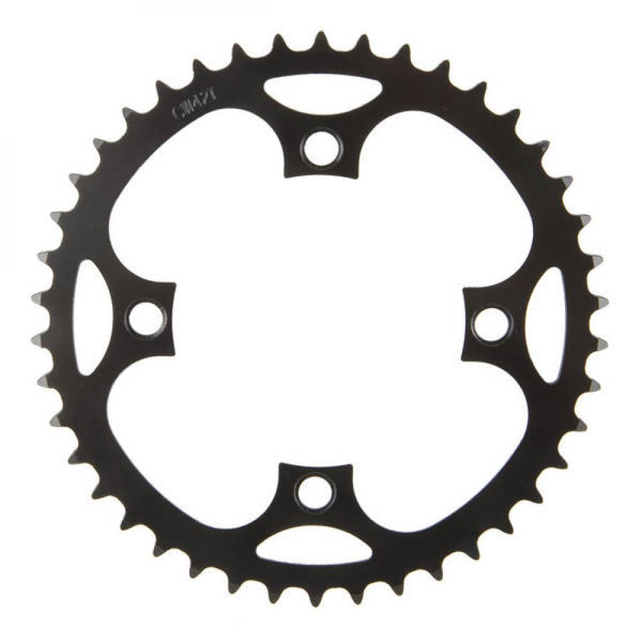 M-Wave E-Bike Kettenblatt 1/2x3/32" - 42Z, schwarz, LK104mm - Hochwertiges Kettenblatt für E-Bikes, 42 Zähne, präzise Schaltvorgänge, robust, langlebig, optimal für Ketten 1/2x3/32"