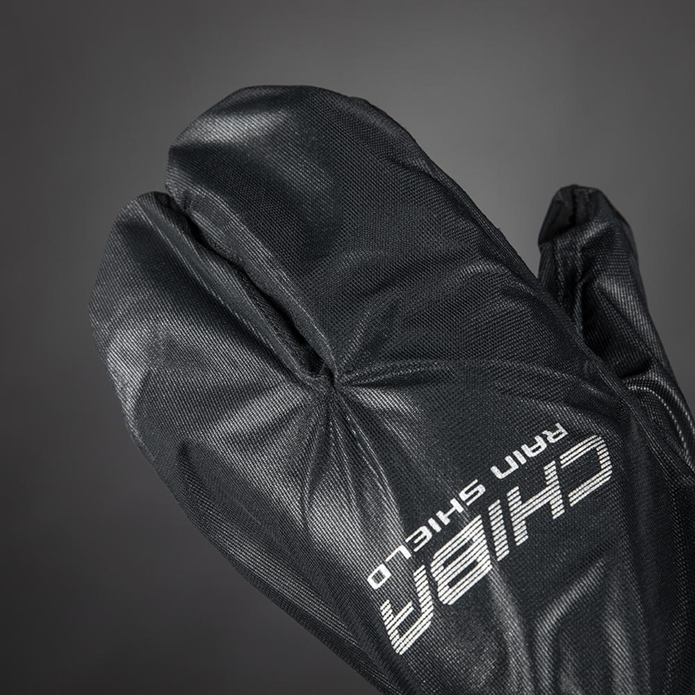 CHIBA Rain Shield Superlight - Lobster-Überzughandschuh, L, schwarz, wind- & wasserabweisend