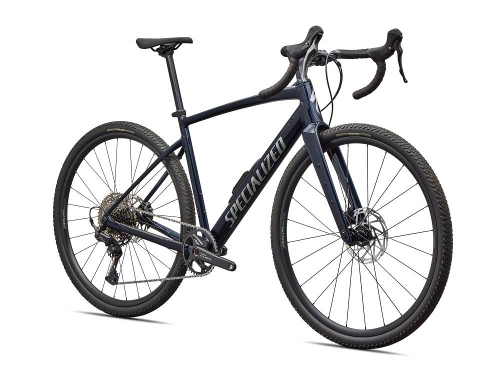 SPECIALIZED Diverge 4 Sport Alloy Gravelbike Shimano CUES Gloss Dark Navy-Dolomite Metallic Rahmenhöhe 56 cm