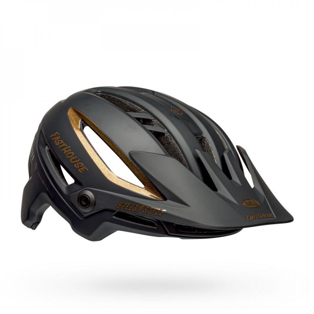 Bell Fahrradhelm Sixer Mips matt schwarz gold fasthouse M 55-59 cm