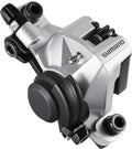 Shimano BR-M375 mechanischer Bremssattel für Fahrrad-Scheibenbremsen, silber-schwarz.