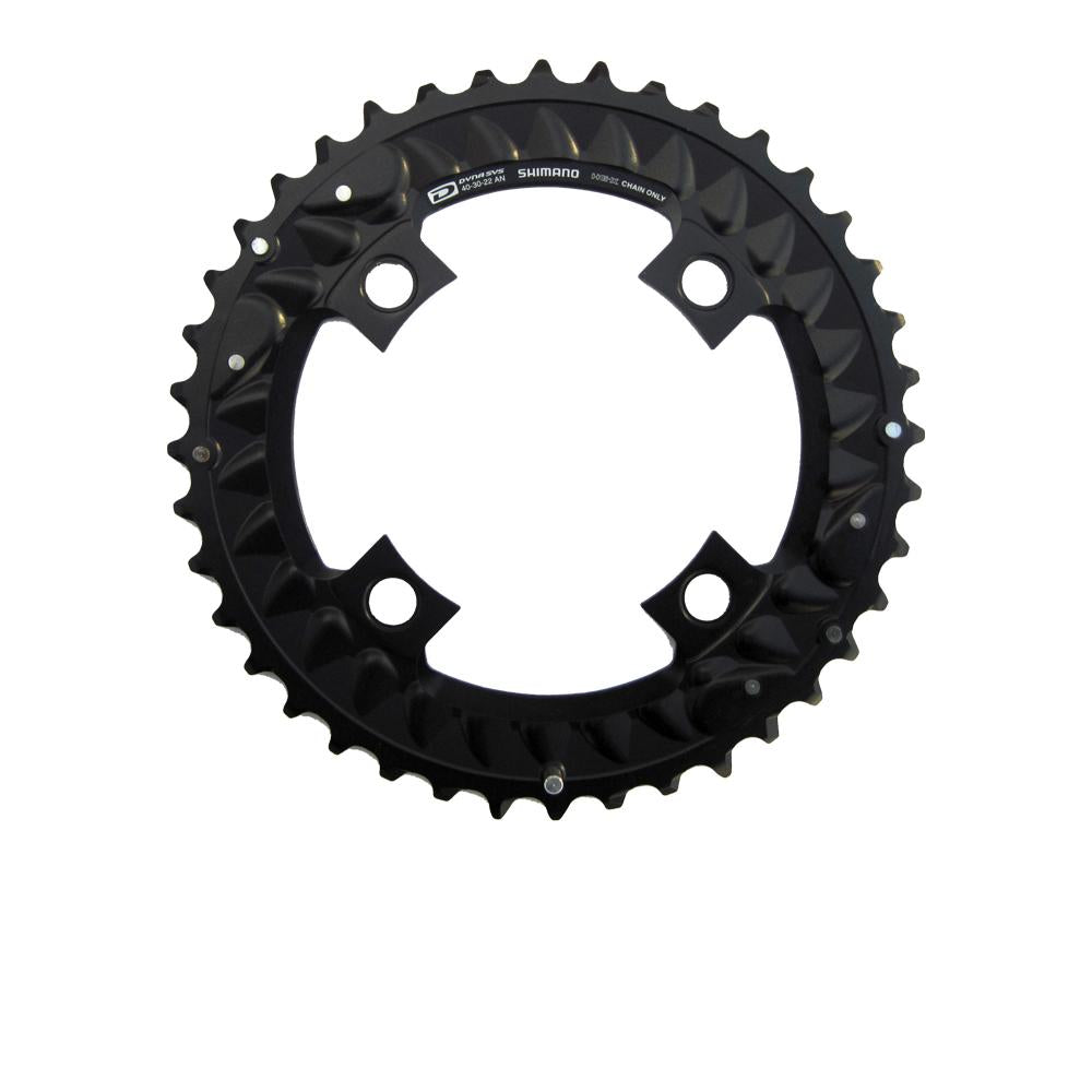 Shimano Kettenblatt DEORE FC-M6000-3, 40 Zähne, schwarz, für 3-fach Kurbel.