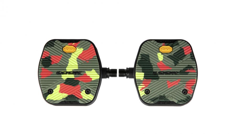 Look Geo City Grip Pedal camo - Plattformpedal mit Vibram Grip Pad, rutschfest, wartungsfrei, urbaner Style, robustes Gehäuse