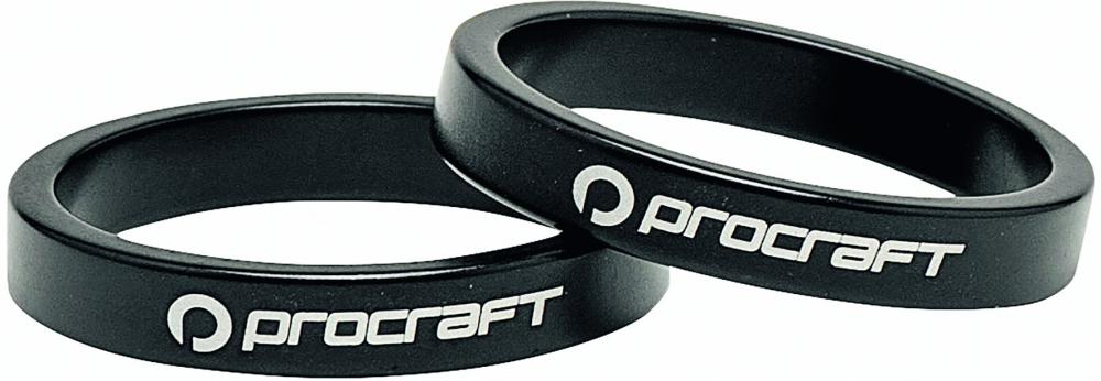 Procraft Ahead Spacer Alu 1 Zoll 5 mm 1 Zoll schwarz - präzise Lenkerhöhe