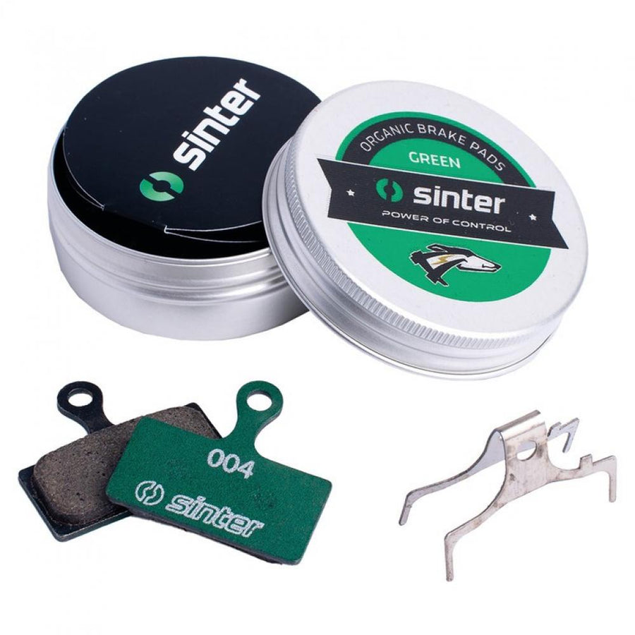 Scheibenbremsbelag Sinter 004 Shimano G organisch, MTB Race, grün, Set, in Dose