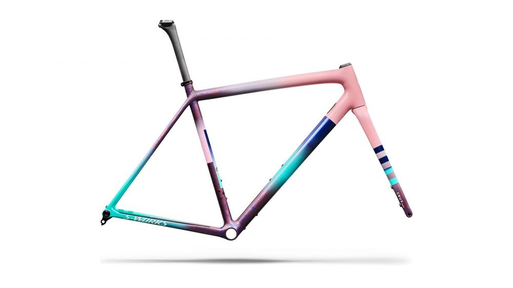 CRUX SW Rahmenset - Desert Rose/Purple Haze/Metallic White - Größe 54 - Unbekannt