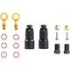 Jagwire Anschlussset Pro Quick-Fit Adapter für Shimano - Schwarz/gold - moderne Ausführung