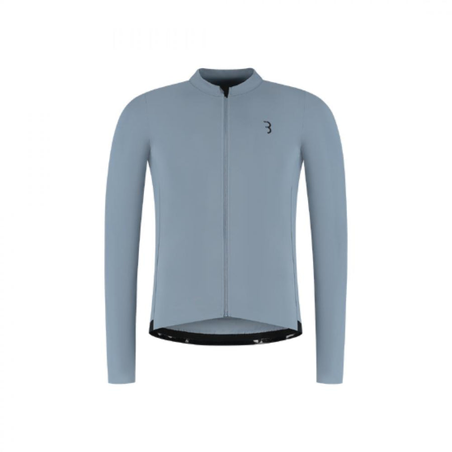 BBB Cycling Trikot Essence LS XL eisblau blau - vielseitiges Langarm-Radtrikot für kühle Tage