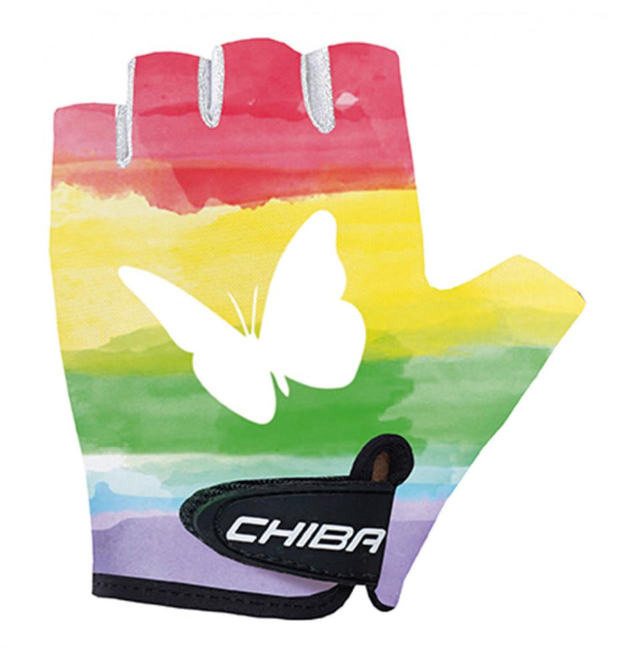 CHIBA Cool Kids - Kinder Radhandschuhe XS Papillon, Griptec-Innenhand, waschbar
