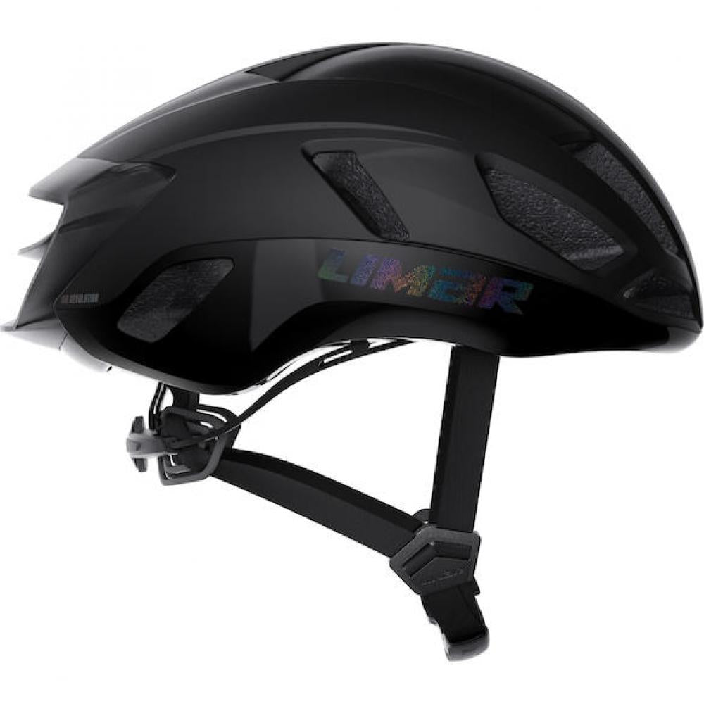 Limar Air Atlas Iridescent Matt Black L Schwarz - aerodynamischer Rennradhelm mit Top-Belüftung
