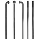 DT Swiss Speichen Complite 302mm J-Bend 100 Stück schwarz 2.0/1.75/2.0/1.5/2.3 ohne Nippel