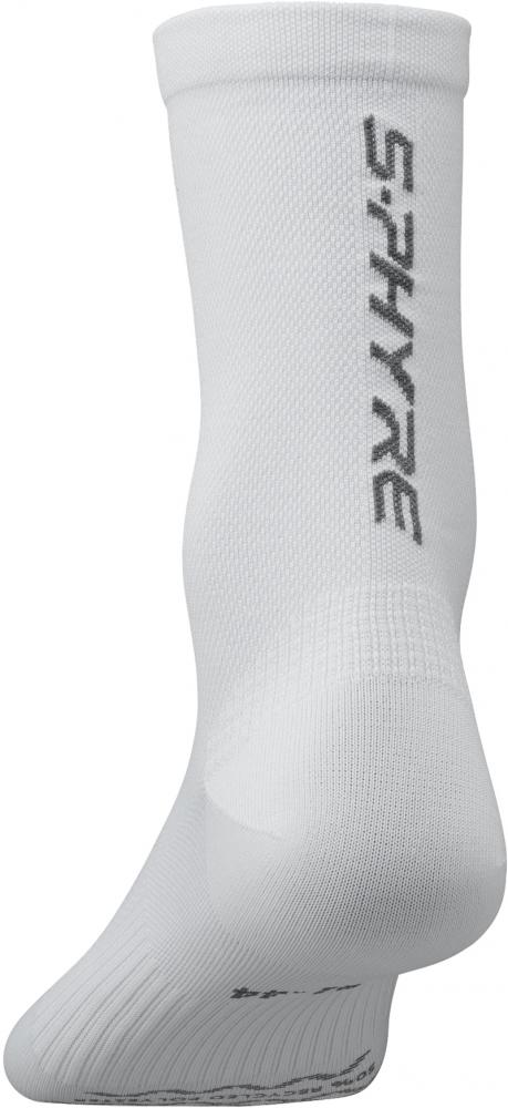 SHIMANO S-PHYRE FLASH SOCKS WHITE S (41-44) - aerodynamische Radsocken für Höchstgeschwindigkeit