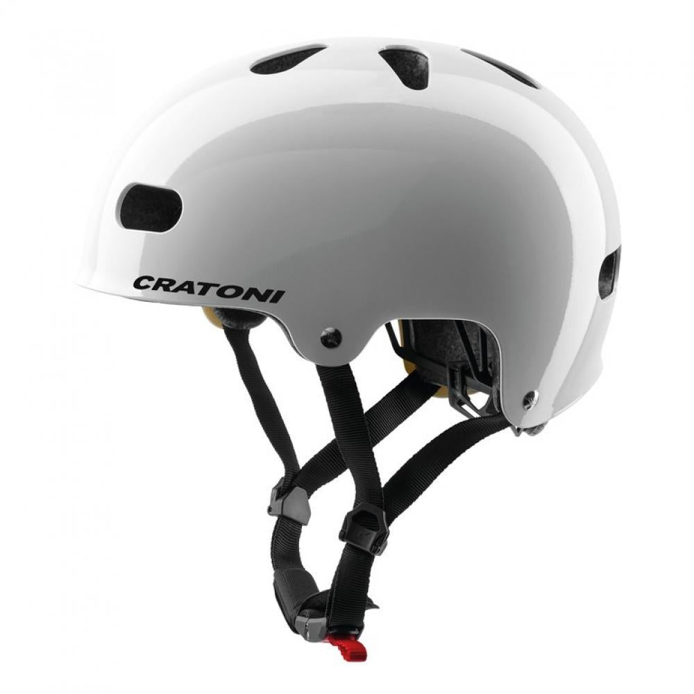 Cratoni Kinderhelm C-Mate jr weiß glänzend S/M 54 bis 58cm