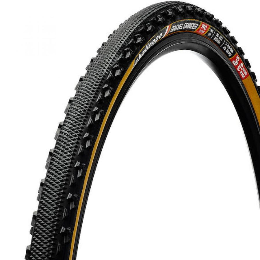 Challenge Gravel-Reifen Gravel Grinder Pro Handmade Clincher 36-622 Schwarz/braun - schneller Gravel-Allrounder