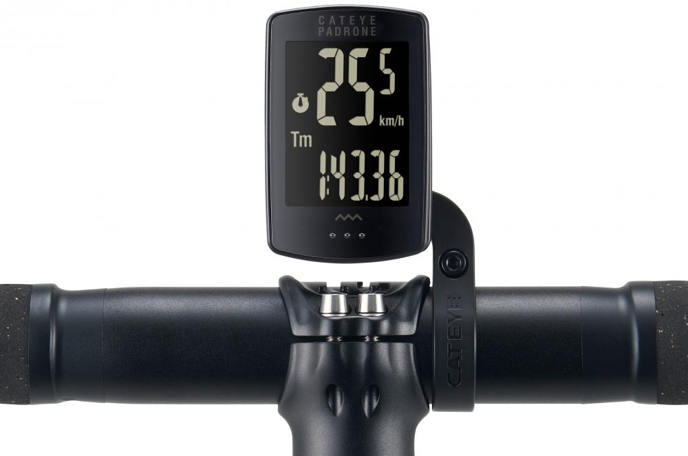 CATEYE Fahrradcomputer Padrone Schwarz/Schwarz - großes Display & einfache Bedienung