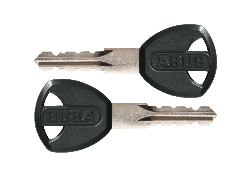 Abus Kabelschloss 3406K - Länge 55 cm, Durchmesser 6 mm, schwarz. Flexibles Stahlkabel für kurze Stopps, leicht und kompakt, inkl. 2 Schlüssel