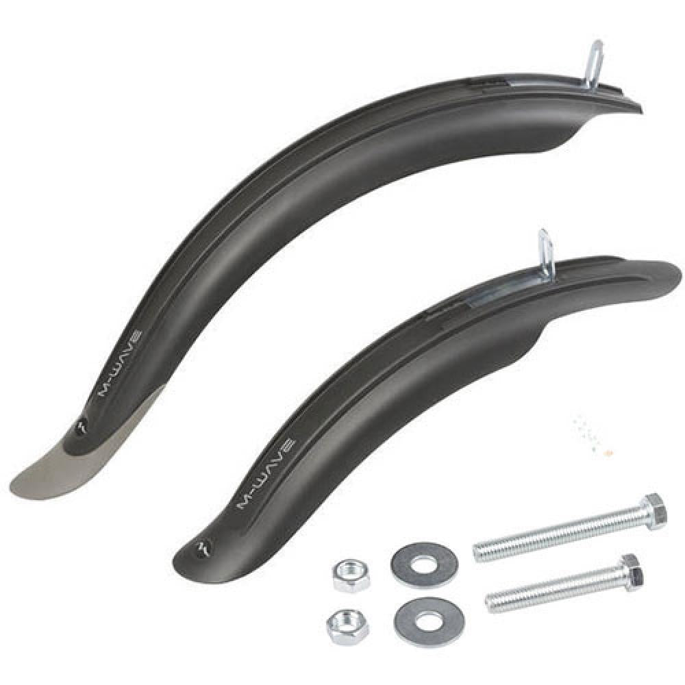 M-wave Steckblech-set Mud Max 16-20 Kunststoff Schwarz Für Kinder/falträder