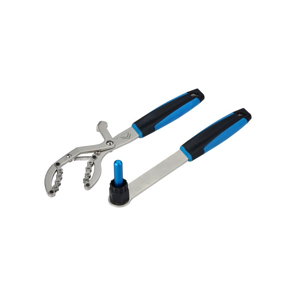Toolset Cassetteremover Set Silber, Btl-12s + Btl-122, Werkzeug Für Zahnkranzdemontage, Passend Für Shimano/sram, Mit Kettenpeitsche Und Abzieher