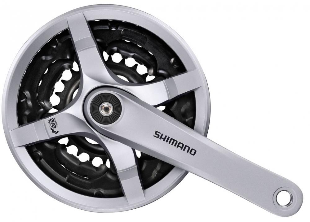 SHIMANO Kurbelgarnitur TOURNEY FC-TY501 Kurbelgarnitur - 6-fach, 7-fach, 8-fach, 175 mm, 42-34, 24 Zähne
