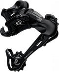 Schwarzes SRAM X.5 10-fach MTB Schaltwerk mit langem Käfig und Exact Actuation.