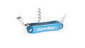 Park Tool BO-4 Mini-Flaschenöffner und Korkenzieher, klappbar, Edelstahl-Mechanismen, Aluminiumgehäuse, mit Messer/Folienschneider