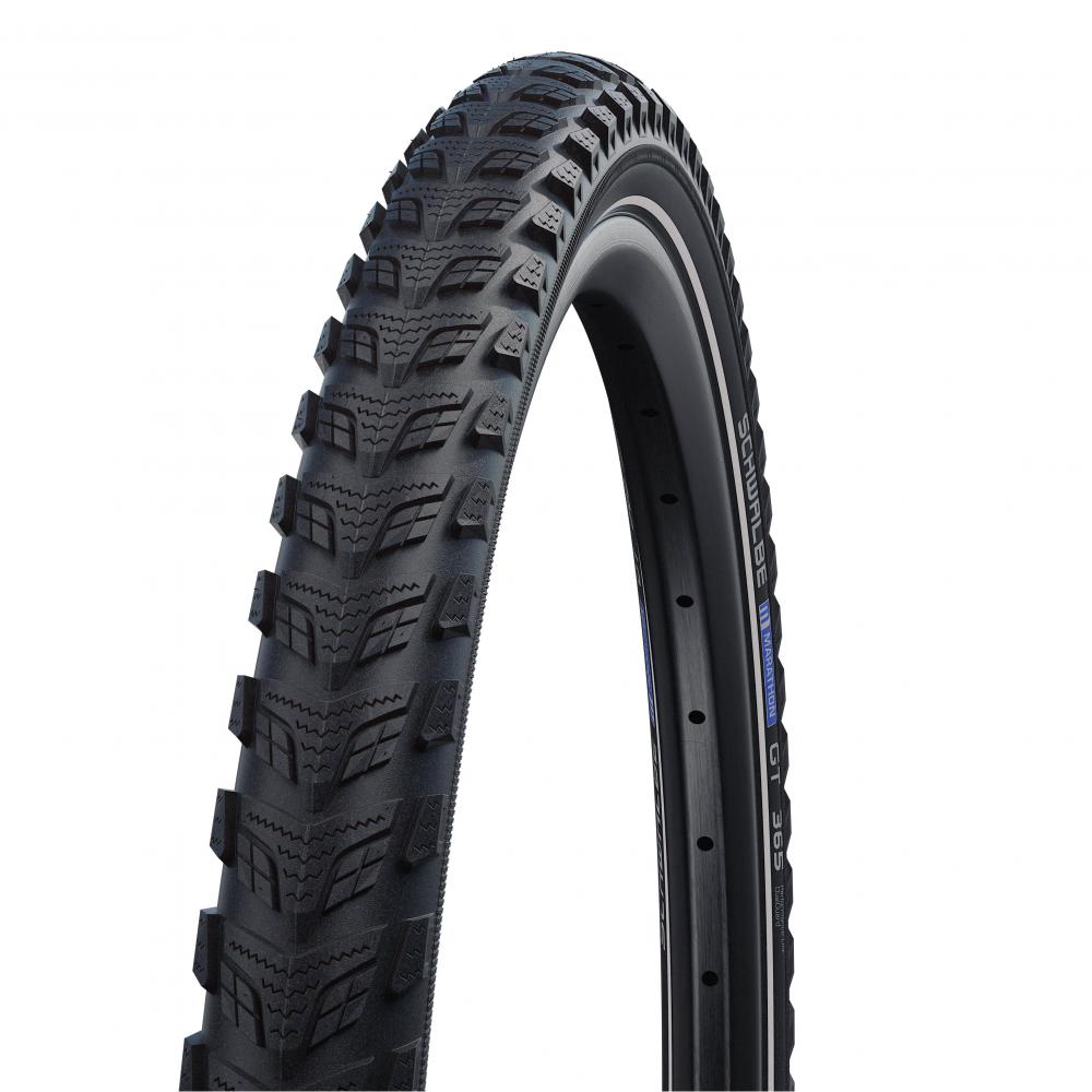 Schwalbe Drahtreifen Reifen Marathon 365 28x1.40 Zoll 37-622 schwarz Reflex TT E-50 HS475 Draht - Fahrradreifen